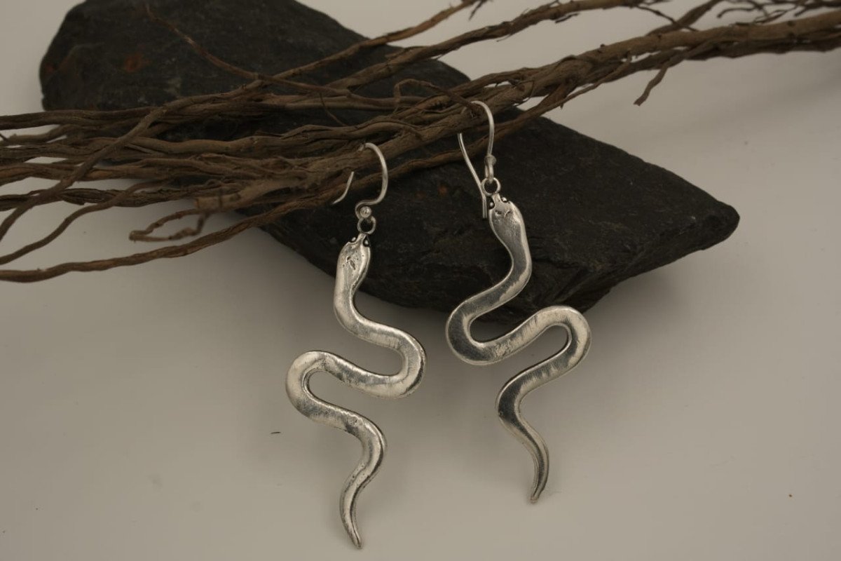 Bohemian Serpent long Earring