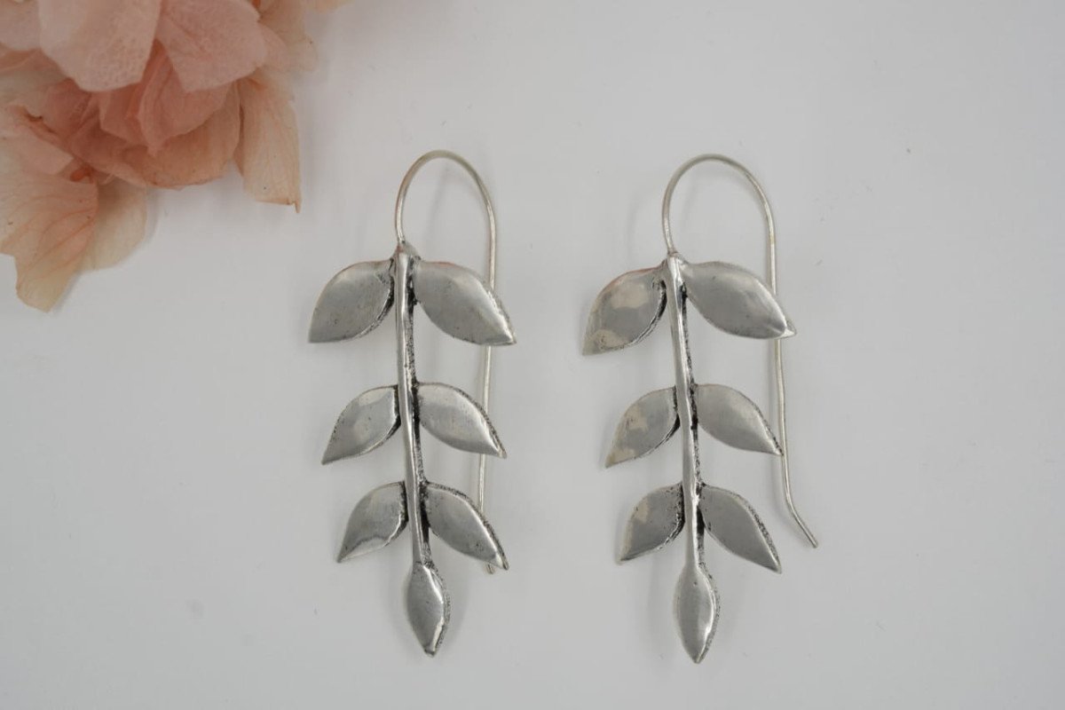 Leaf Moif Drop Earrring