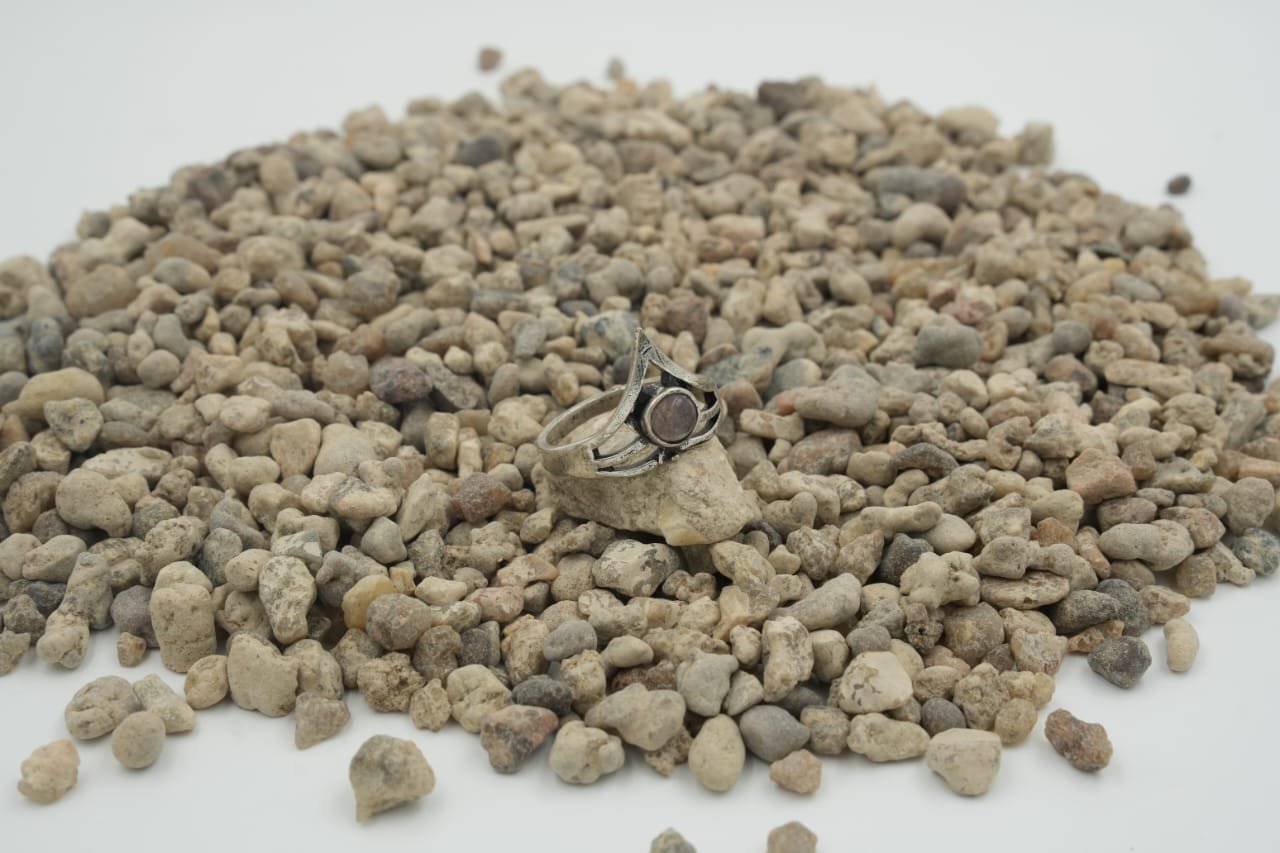 Oxidized Silver Teardrop Ring