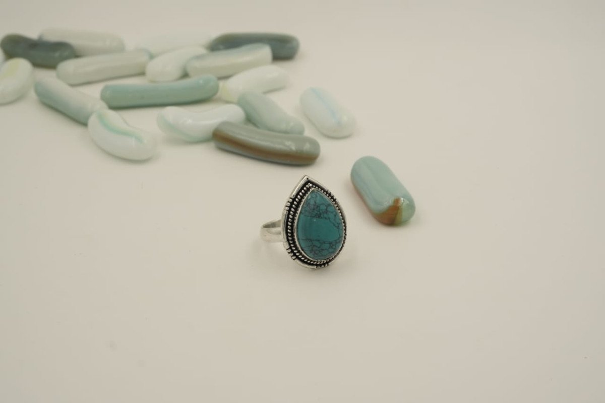 Oxidized Silver Lapis Lazuli Oval Ring