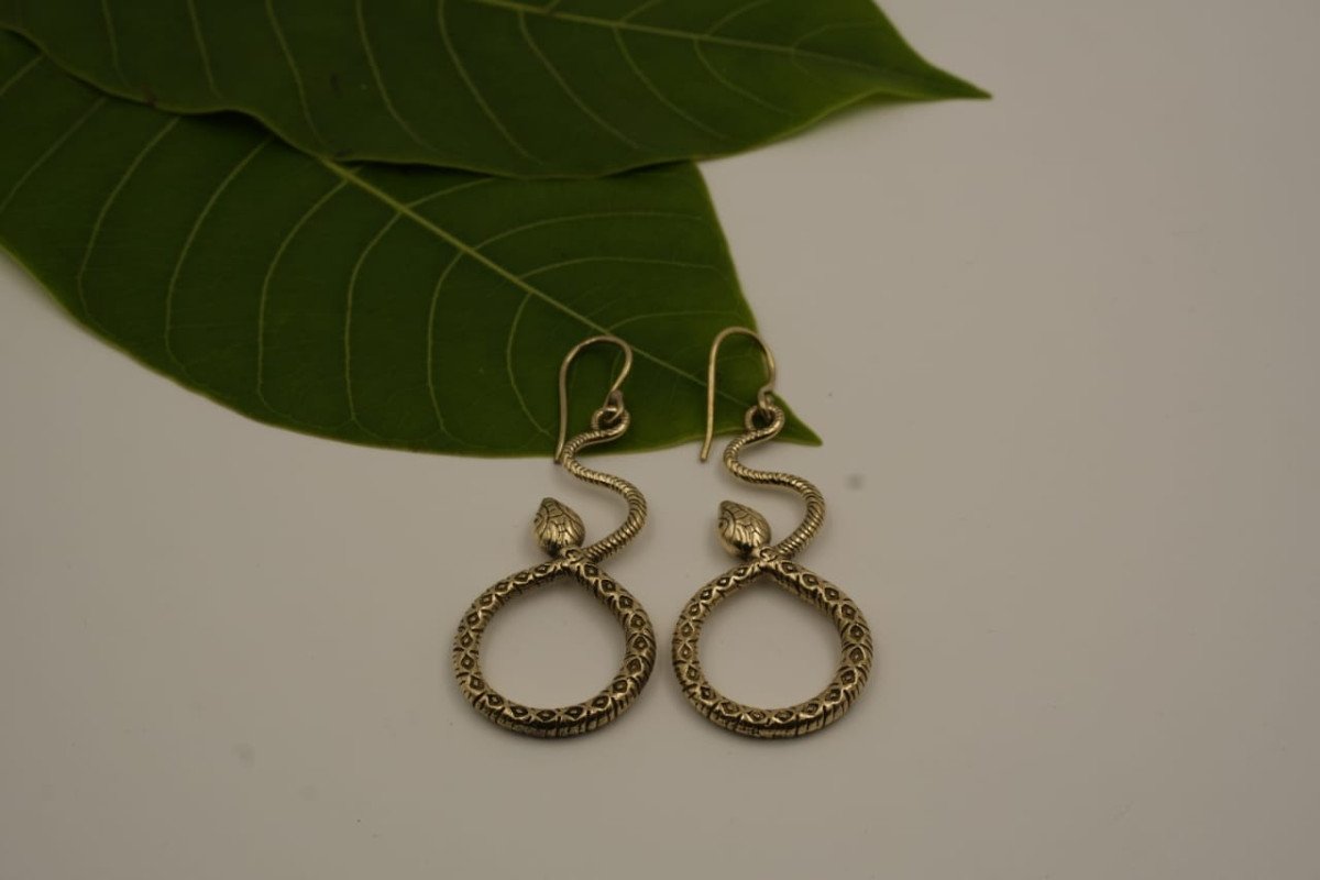 Snake Hoop Earring