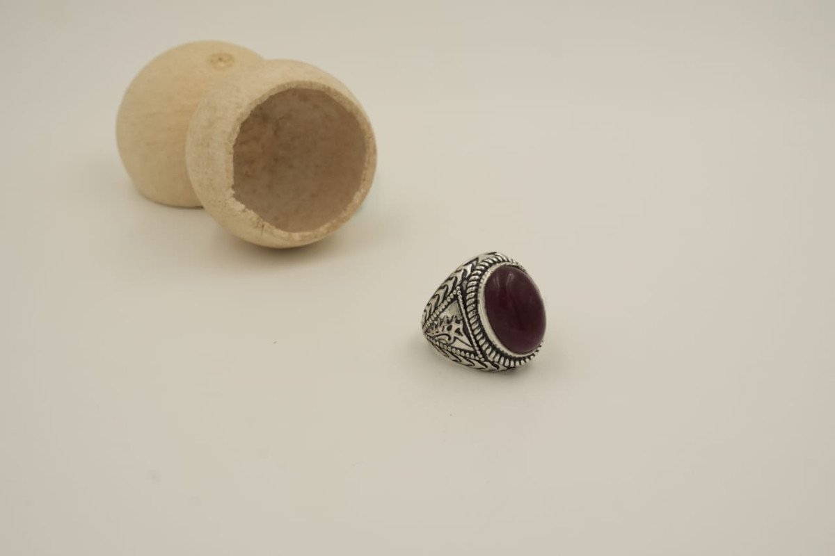 Vintage Oxidized Mesh Designe Ring