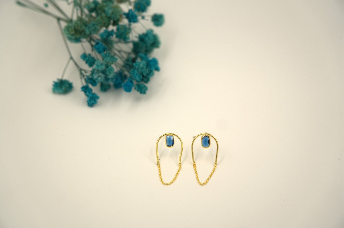 Royal Blue Dangle Earrings